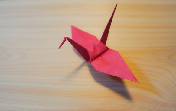 cara membuat origami burung