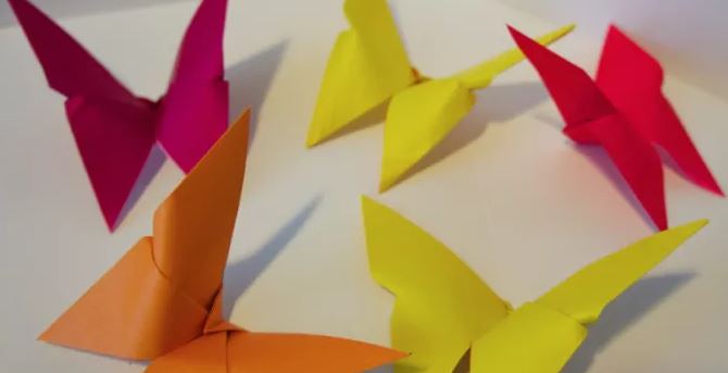 cara membuat origami bentuk kupu kupu